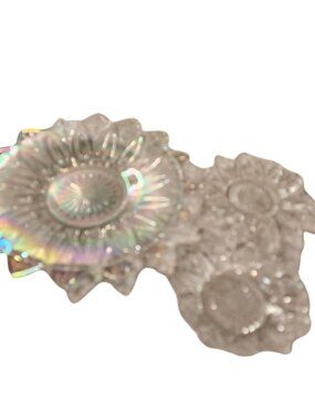 vintage Federal Glass Company carnival glass sunflower